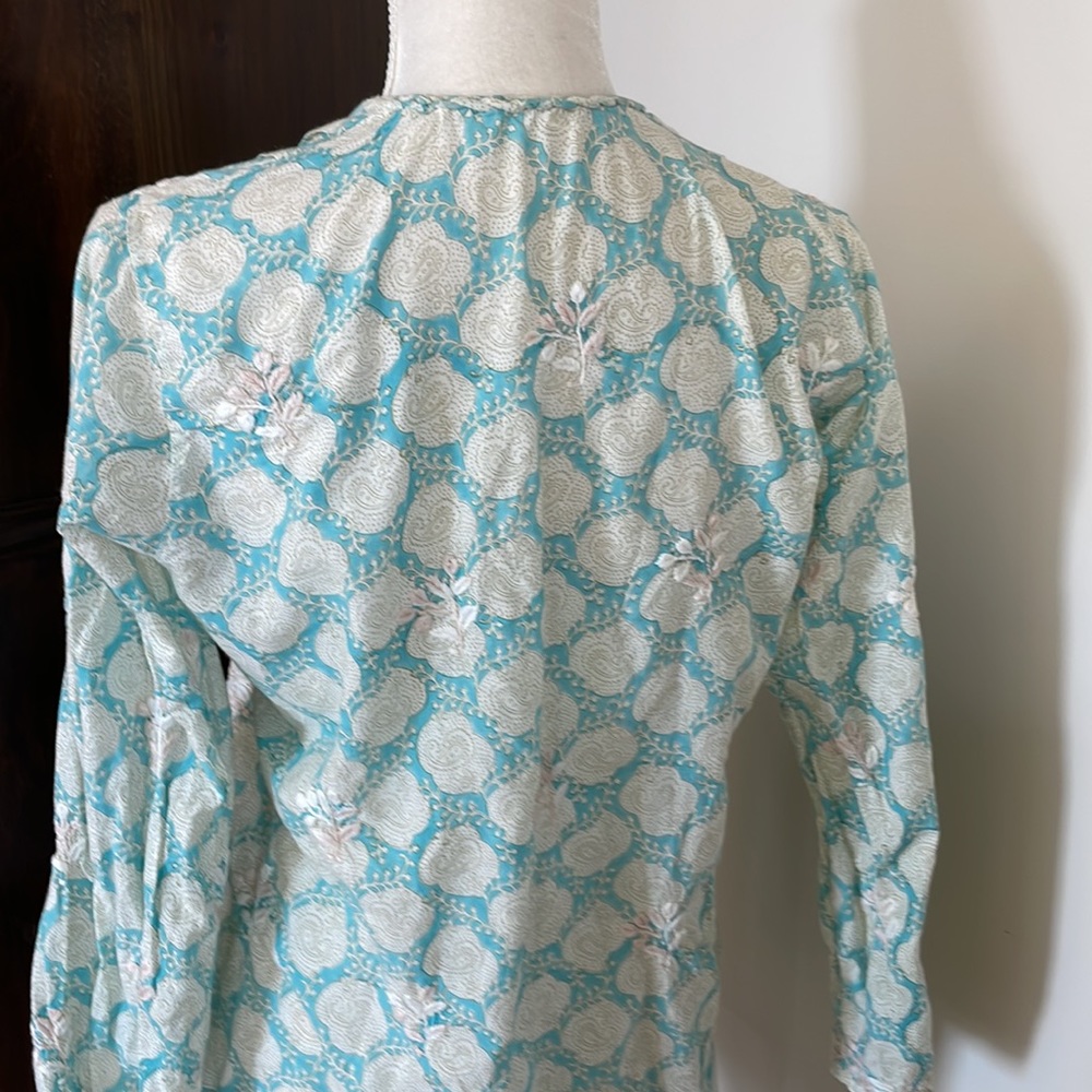 Tunic- Indian cotton  top size large - Picture 4 of 5